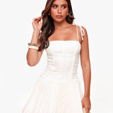 Corset Petite Branco - Vestido
