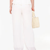 Pantalon Plissado Branco