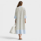 Florene - Vestido Midi às Riscas